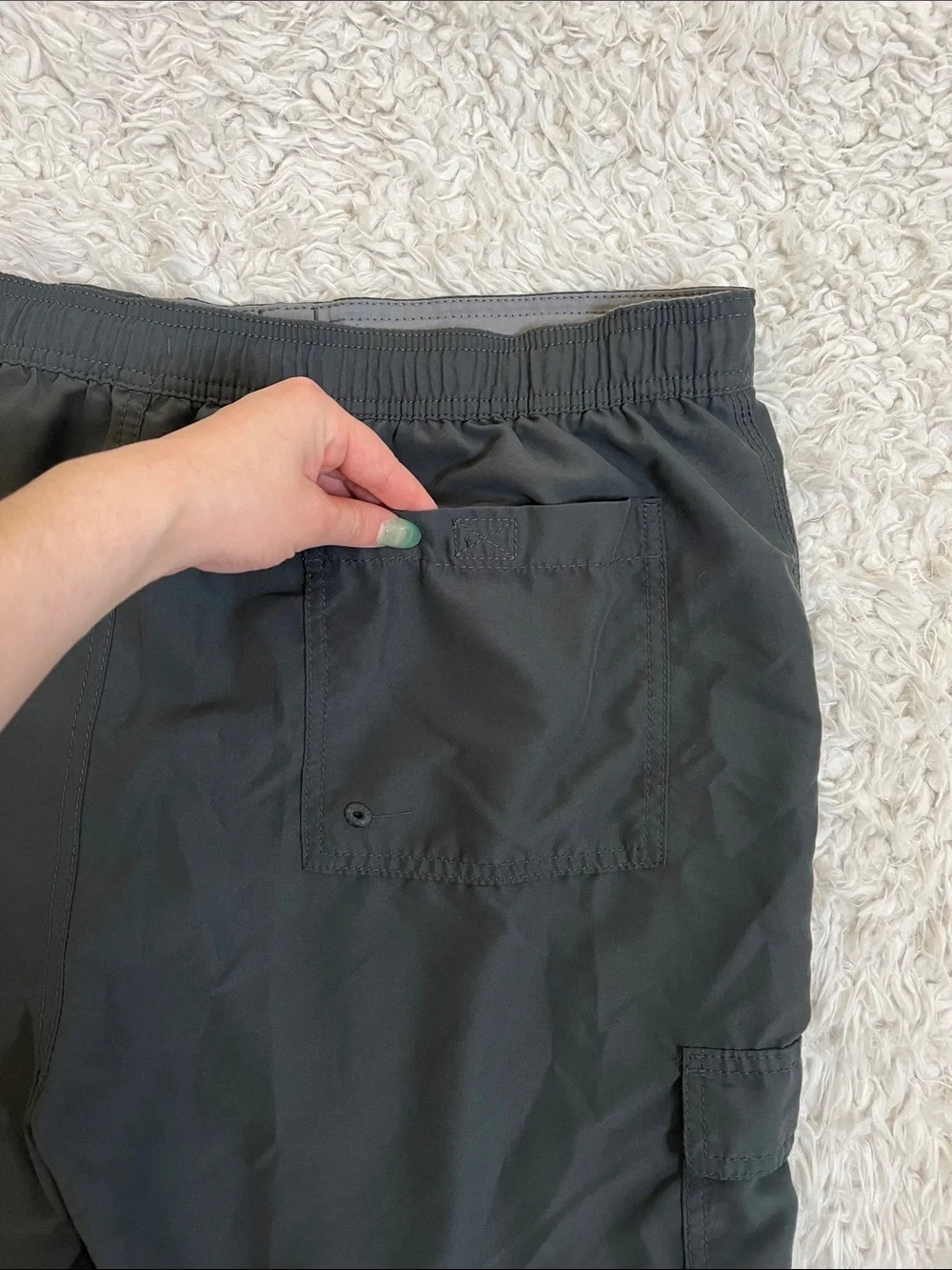 Merona Swim Trunks Gray Men's Beach Ocean Size XL